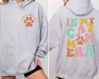 In meinem Katzenmama-Sweatshirt, Katzenmama-Ära-Shirt, Katzenmama-Geschenken, lustigem Mama-Crewneck, Katzenmama-Geburtstags-T-Shirt, ästhetischem Shirt für Katzenbesitzer