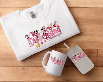 Disneyland Hearts-paket, Disneyland Alla hjärtans dag-tröja, Musse Pigg och vänner Alla hjärtans dag-tröja, Alla hjärtans dag-tröja