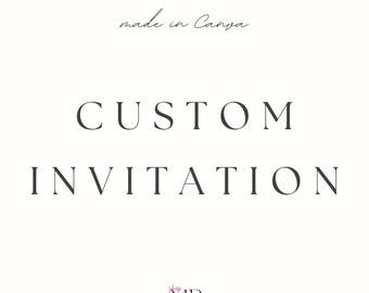 Individuelles Einladungsdesign: Bearbeitbare Canva Vorlage Digitaler Download