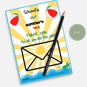 End of Year Teacher Gift Card Holder, Teacher Appreciation Gift ...