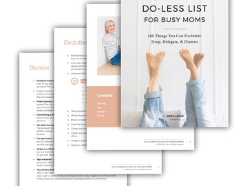 La liste ultime des choses à faire pour les mamans occupées : 100 choses que vous pouvez désencombrer, laisser tomber, déléguer et rejeter | Téléchargement numérique | Guide imprimable