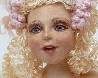 WISP 1994 Pat Thompson Vlasta Signed SEATED Pixie Flower Fairy Limited Edition Artist Doll