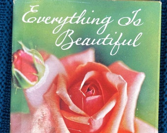 1972 Everything is Beautiful  Compiled by Kitty McDonald Clevenger Small Vintage First Edition Gift Book Hallmark Cards Kahlil Gibran Poems