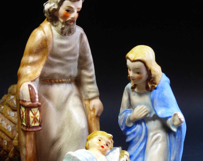 Antique 1958 Goebel Hummel Nativity Holy Family Child Jesus Mary Joseph