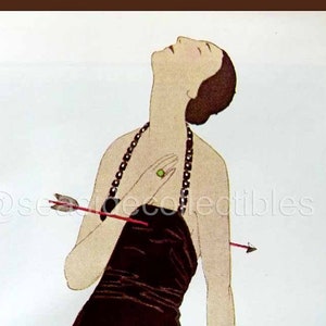 Vintage 1979 First Edition Book of French Fashion Plates in Full Color from Gazette du Bon Ton (1912-1925) Art Deco Outrageous Roaring 20s