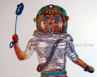 Hopi Katcinas dibujadas por artistas nativos por Jesse A. Fewkes Oficina de Etnología de los Indios Americanos década de 1980 Referencia de tapa dura Cultura india pueblo