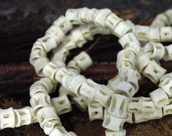 West African Fish Bone Beads Ideal for Assemblage Accents Natural Organic Delicate Necklace Bracelets