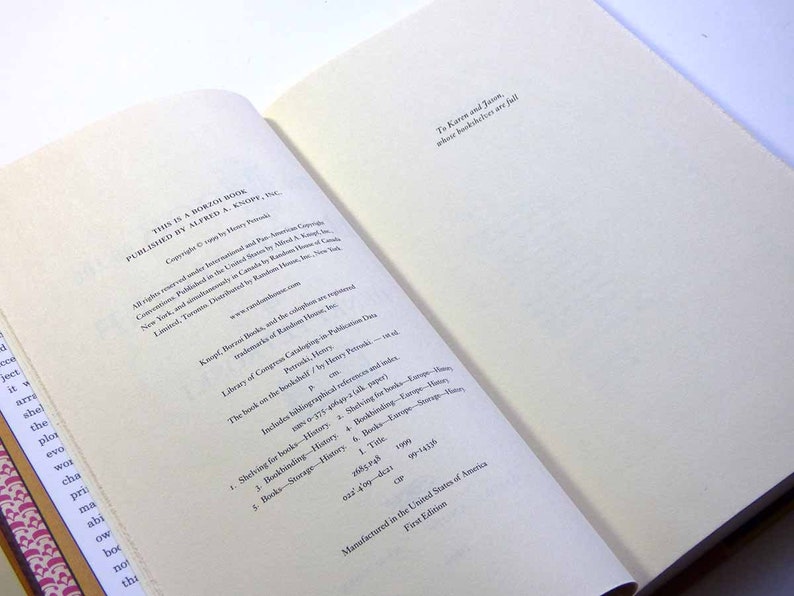 The Book on the Bookshelf by Henry Petroski First Edition Etsy