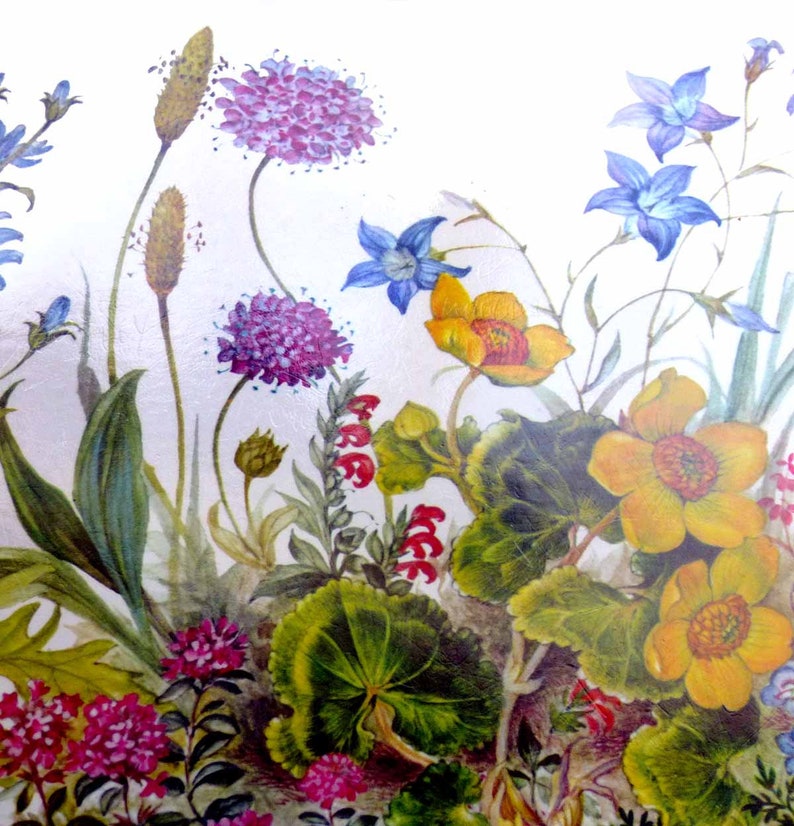 4 LRG Vintage Pimpernel Acrylic Placemats UK Meadow Flowers Etsy