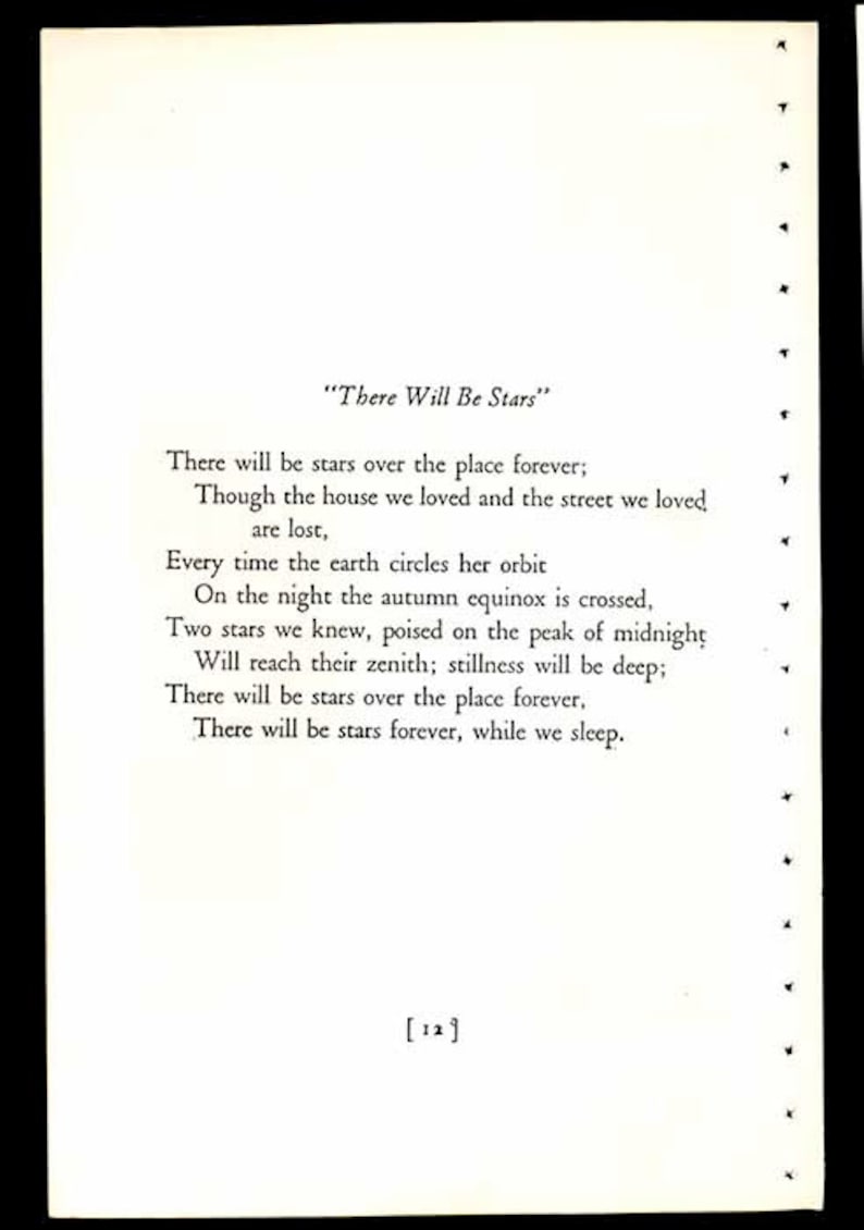Lathrop 1st Caldecott Medal Winner w Poem Celestrial Angels Above the Earth There Will Be STARS 1930s Book Art Illustration by Dorothy P