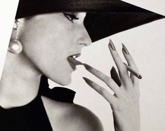 Girl with Tobacco on the Tip of Her Tongue by Irving Penn 1st ED 80s Fashion Photography Museum Book Art of Mary Jane Russell New York, 1951
