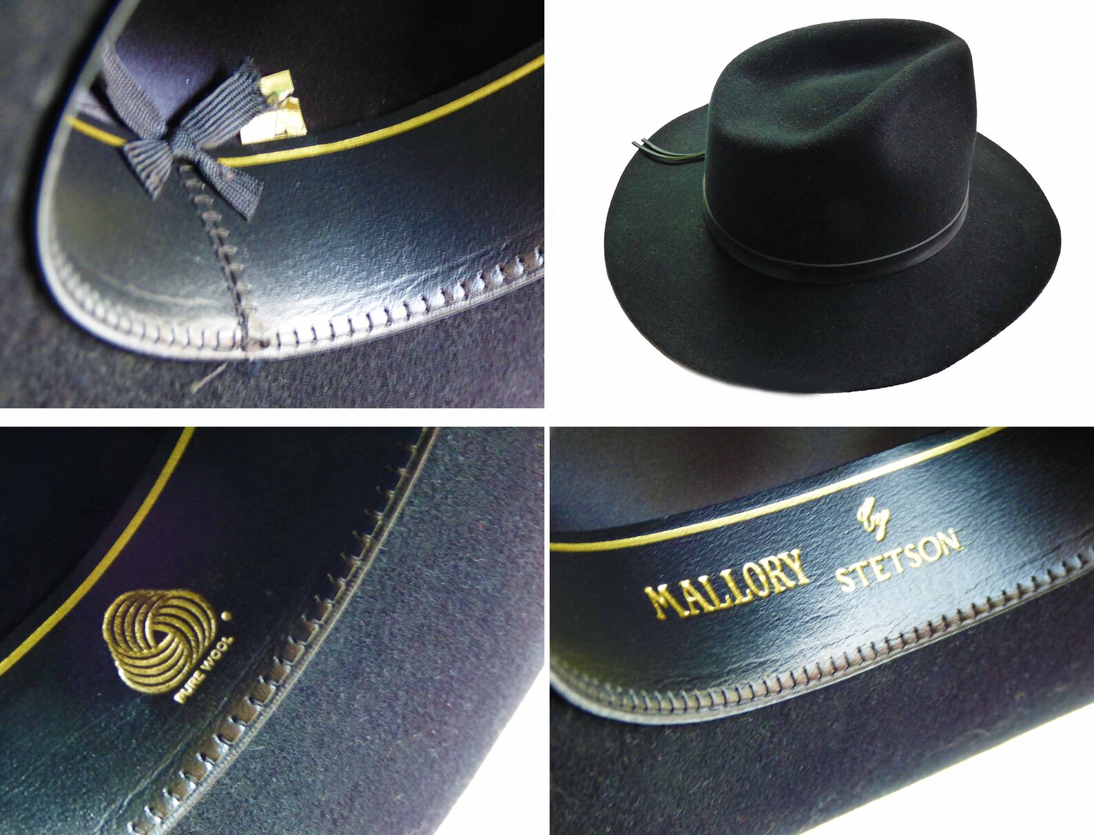 Vintage Mallory by Stetson Outland Wool Cowboy Western Hat Etsy