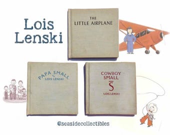 Vntg 50-60s Lois Lenski Early Edition Books Cowboy Small Papa Small The Little Airplane Your Choice