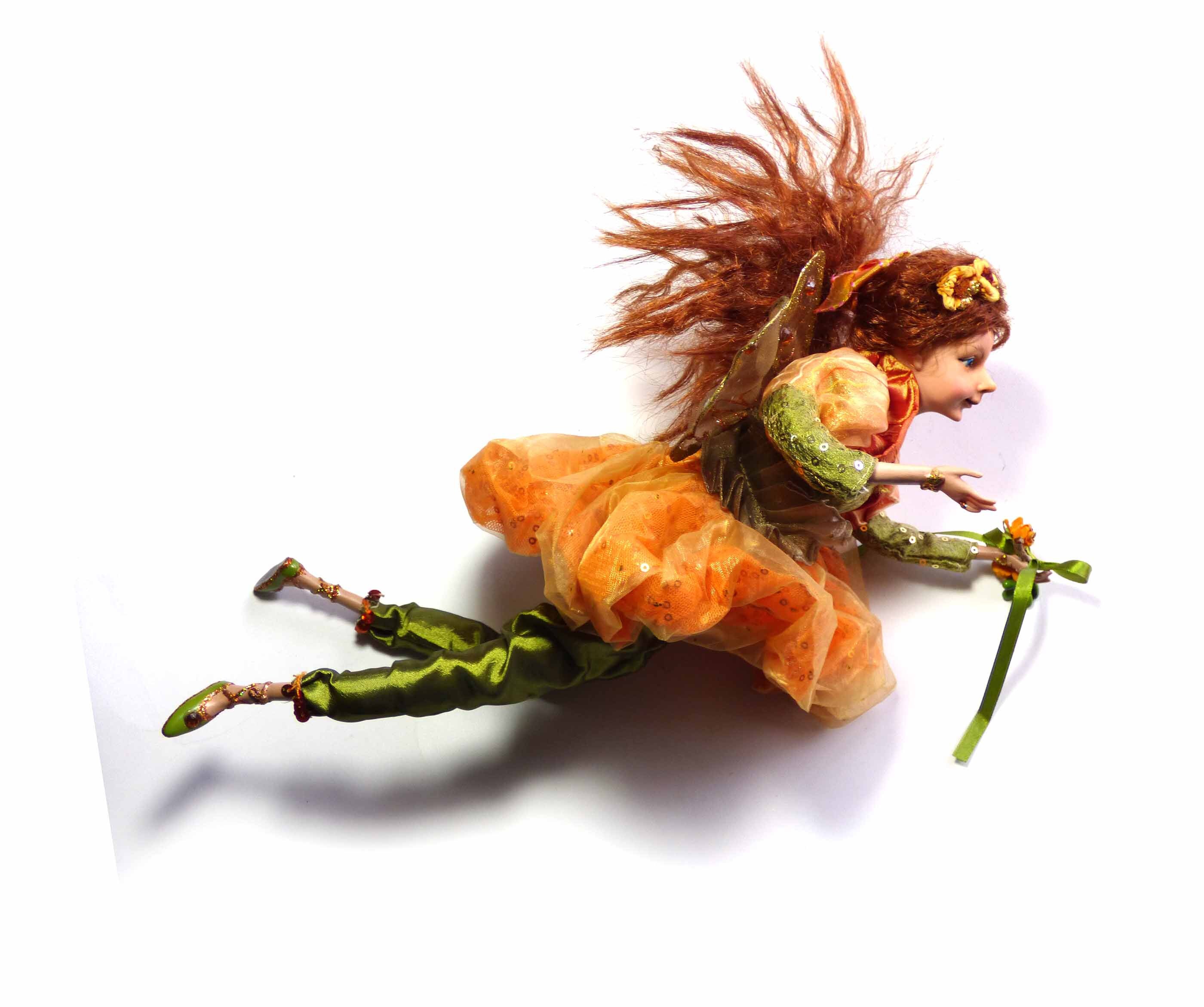 【crazyforWAN】Fairy Princess 1998 Dezine #5876 2.5 in. tall pixie / fairy in purple dress