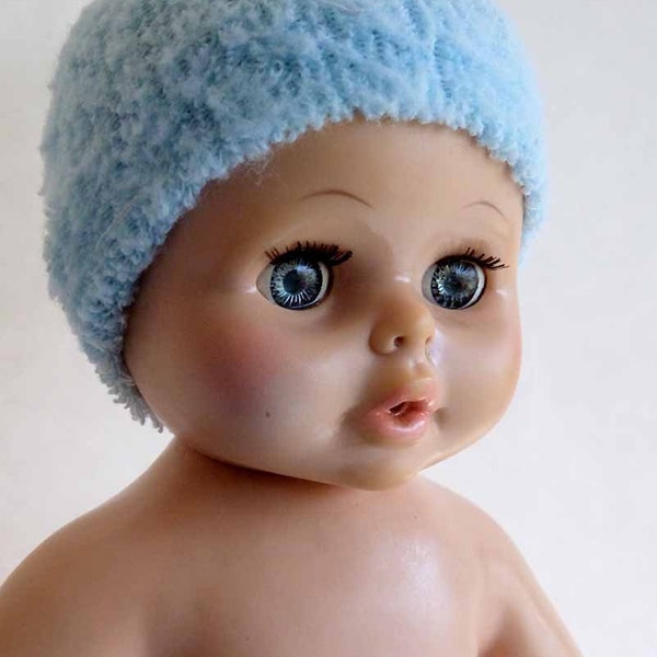 Vintage 1974 Baby Luv Doll by Eegee w/ Softina Soft Vinyl Goldberger Body Molded Head Sleeping Blue Eyes Drinks & Wets Toddler Babydoll  USA