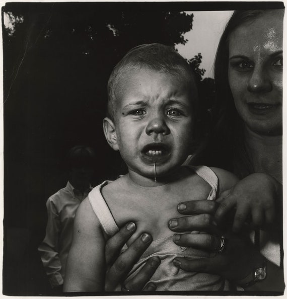 Items Similar To Mom Holding Crying Child New Jersey 1967 By