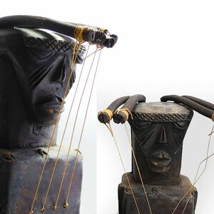 Ngombi Harp Fang Kelo People Harp GABON Africa Seated Woman | Etsy