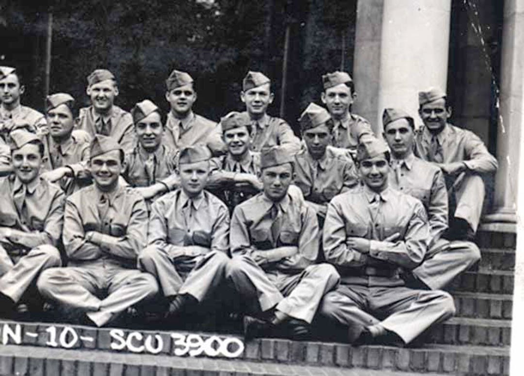 Old USA Army Service Men Casual Military Portrait Black & White ...