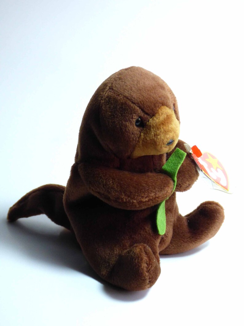 SEAWEED the Otter 1990s TY Beanie Babies With Errors & Tag Etsy