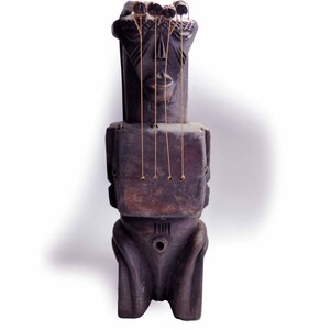 Ngombi Harp Fang Kelo People Harp GABON Africa Seated Woman | Etsy