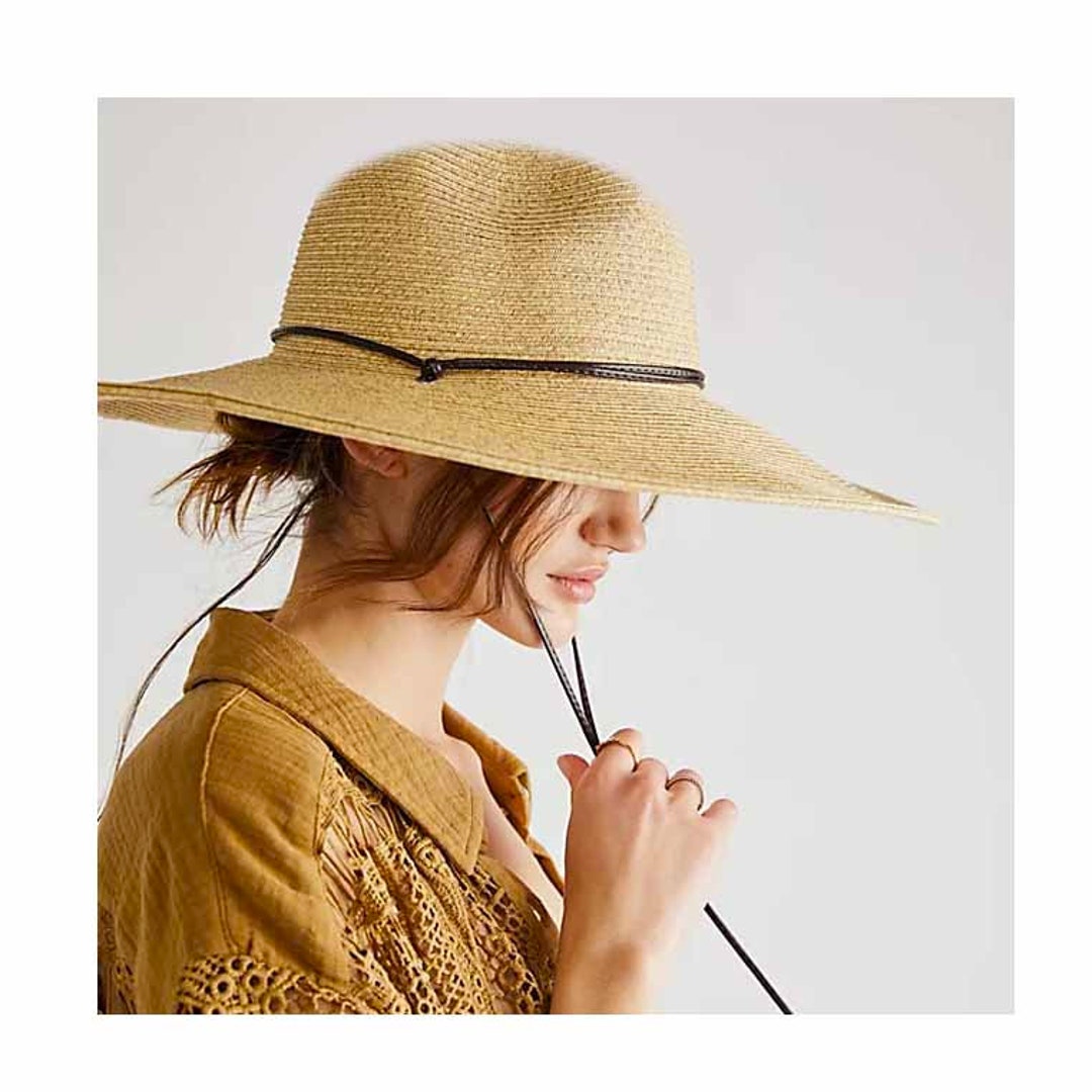 Sloggers Women's Braided Wide Brim Sun Hat Camel Color Size