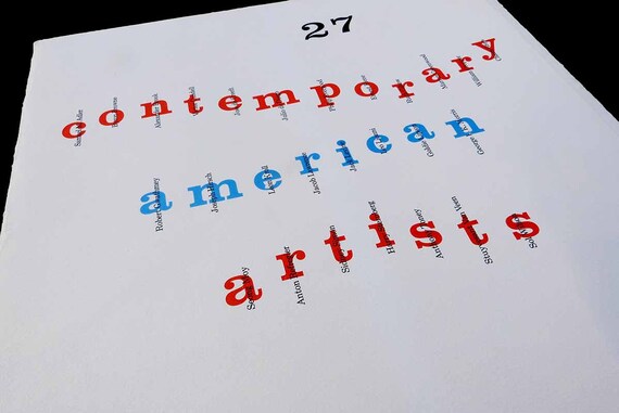 Twenty American Artists　Portfolio 27 Contemporary American Artists 1959 Loose Lithograph Portfolio