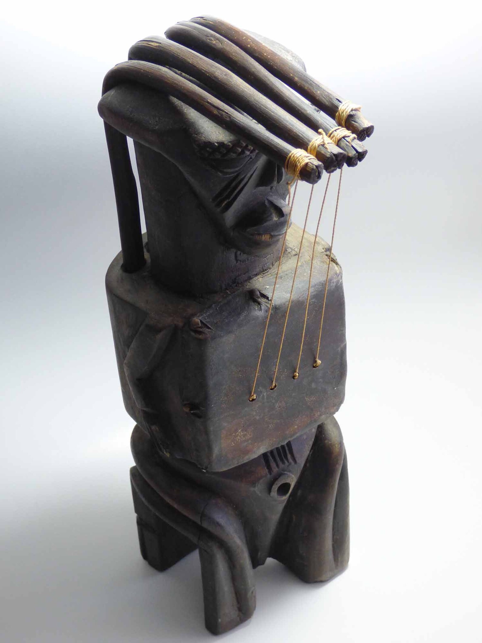 Ngombi Harp Fang Kelo People Harp GABON Africa Seated Woman | Etsy