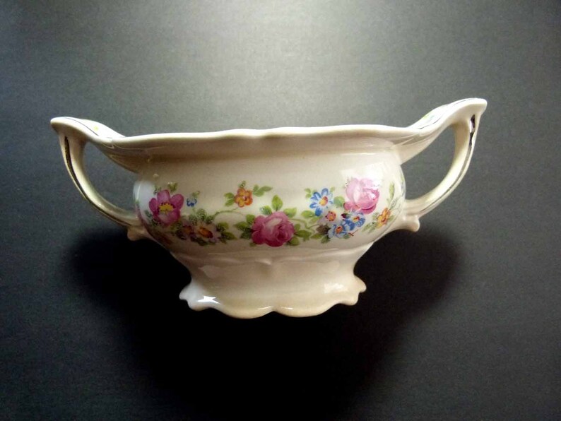 Semi Vitreous Porcelain Bowl Edwin M. Knowles China Co Pattern Etsy
