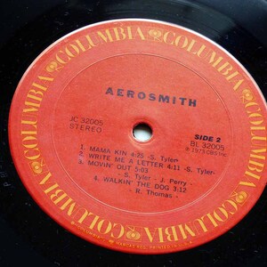 Two 1970s Vinyl Lps Aerosmith Featuring Dream On Columbia Jc32005 And Two 1970s Vinyl Lps Aerosmith Featuring Dream On Columbia Jc32005 And
