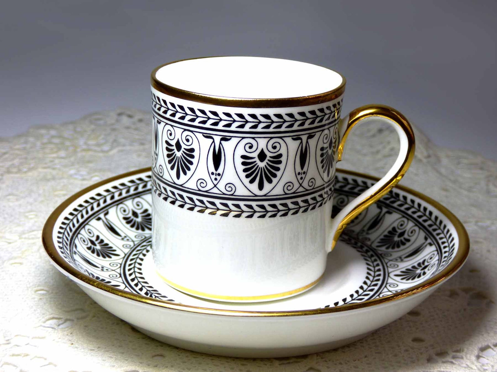 Formal Fine Bone China Crown Staffordshire England Black Etsy