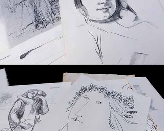 27 Contemporary American Artists 1959 Loose Lithograph Portfolio