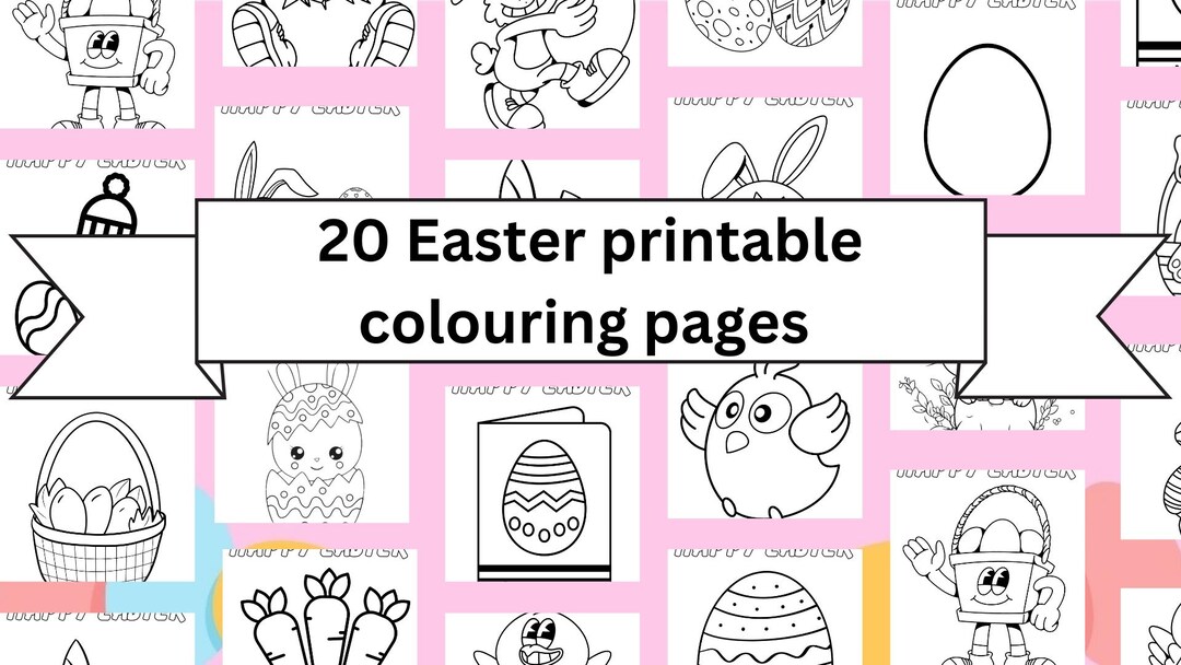 Printable Easter Coloring Pages for Kids | 20 Fun Easter Activity ...