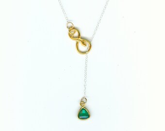 Snake Pull Through Lariat Necklace