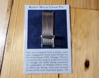 Robie House Chair Pin Frank Lloyd Wright