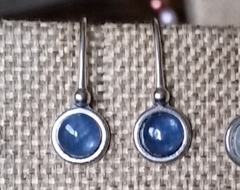 Blue Kyanite Sterling Silver Earrings