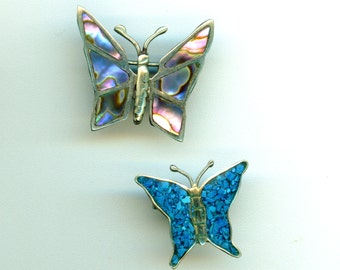 Vintage Butterfly Brooch/ Pin Set