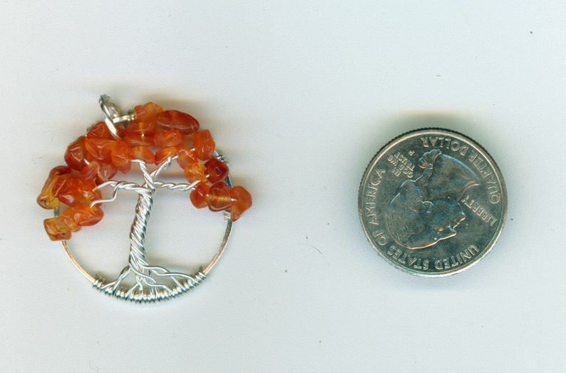Carnelian Tree of Life Pendant