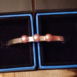 Pearl Sterling Silver Cuff Bracelet