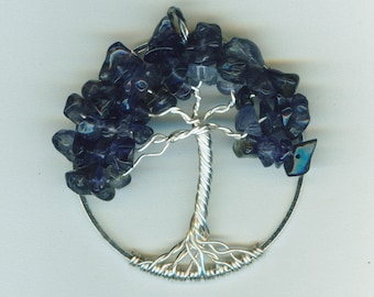 Iolite Pendant - Tree of Life