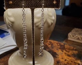 Quartz Shoulder Duster Earrings