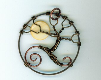 Nightmare Before Christmas Inspired Tree of Life Pendant