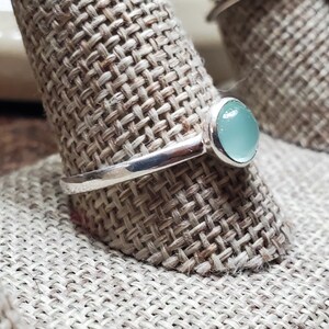 Chalcedony Sterling Silver Ring