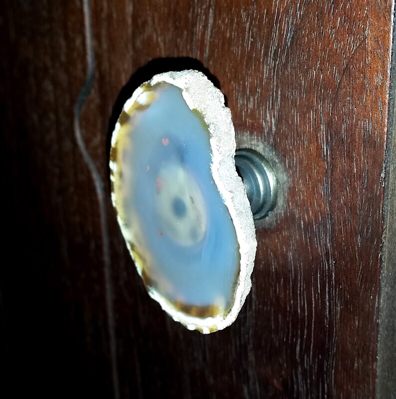 Natural Agate Drawer/ Pull Etsy