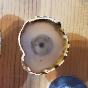 Poignée de tiroir/armoire en agate naturelle