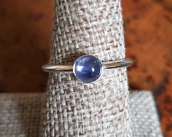 Iolite Sterling Silver Stackable Ring