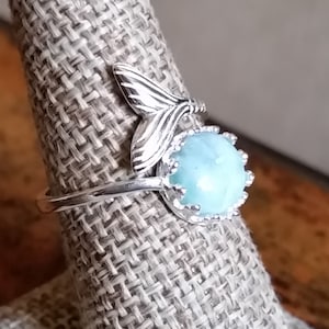Larimar Sterling Silver Wrap Ring