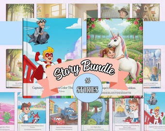 Paquete de cuentos infantiles: 16 relatos de aventuras y fantasía (de 4 a 8 años) (descarga digital)