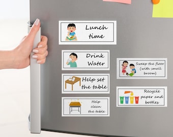 Kids Daily Routine Cards Printable Visual Schedule Morning Afternoon Evening Tasks Montessori Routine Chart