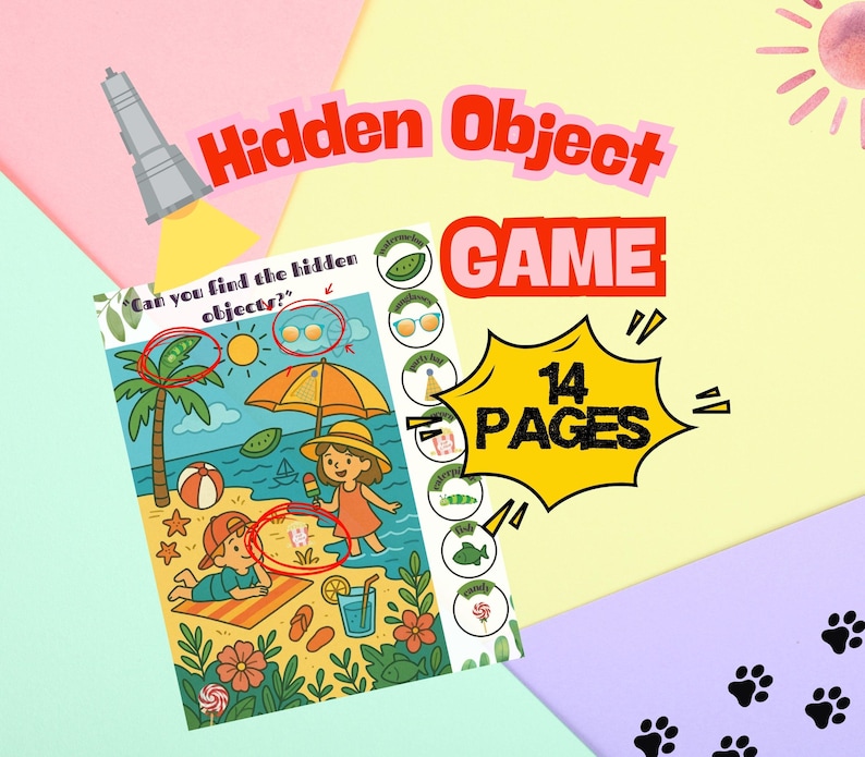 Hidden Object Coloring Pages: Seasonal Spy and Find Activity Book - Etsy