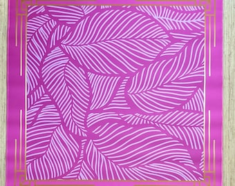 The Paradise Mahjong Mat - Passion Pink